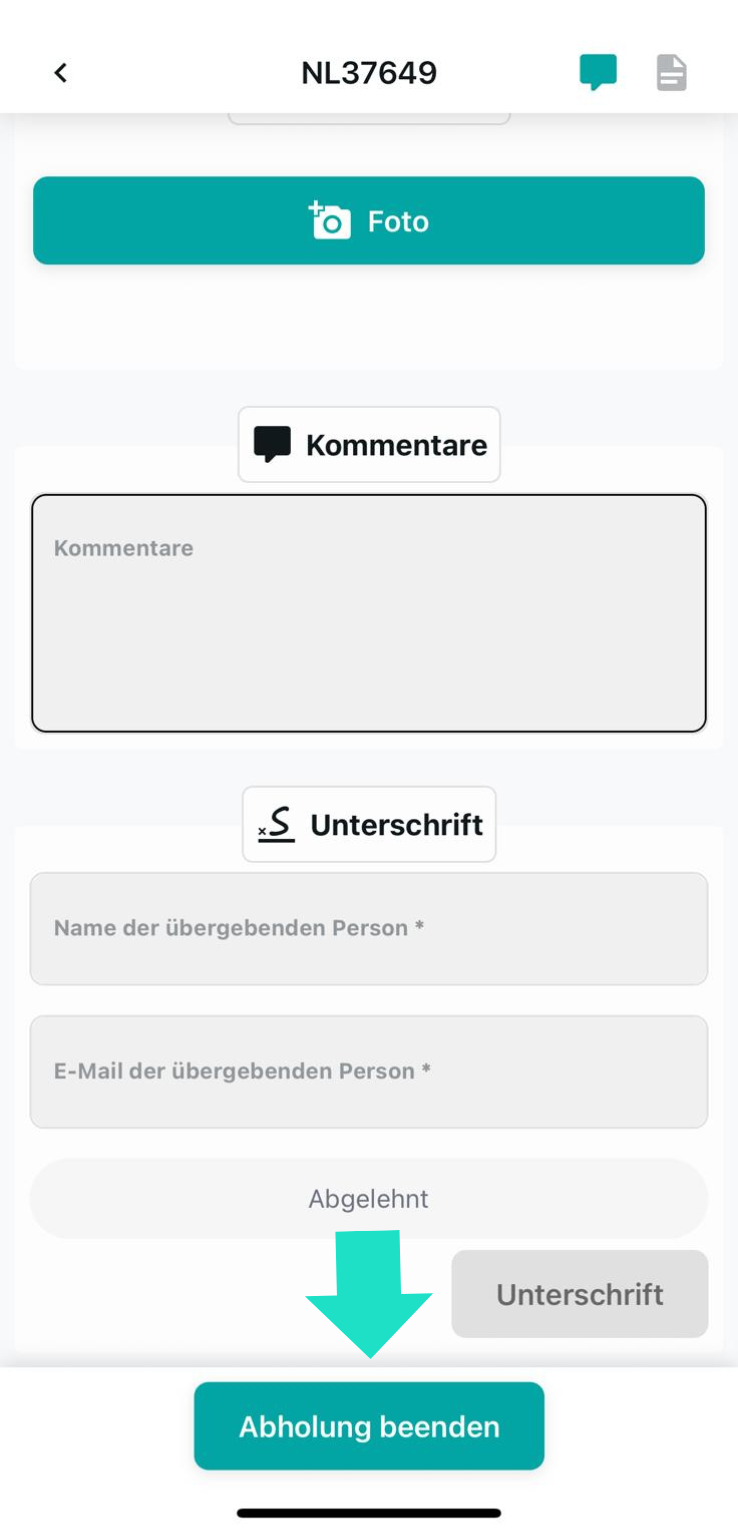 Unterschrift erfassen