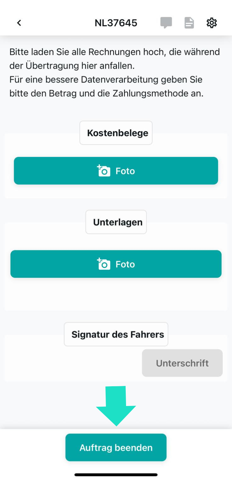 Belege hochladen und unterschreiben